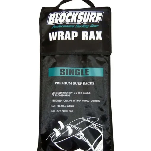 Block Wrap Rax Single Soft Car Surfboard Racks
