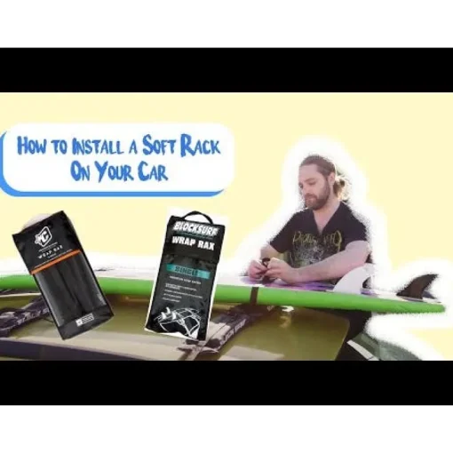 Block Wrap Rax Single Soft Car Surfboard Racks