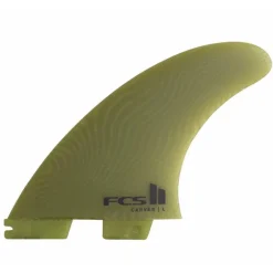 FCS II Carver Neo Glass Eco Medium Eucalyptus Thruster Surfboard Fin Set