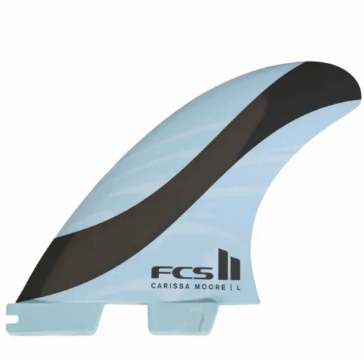 FCS II PC+Aircore Carissa Moore Signature Thruster Small Blue Surfboard Fins