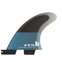 FCS II Performer PC Medium Quad Rear Tranquil Blue Surfboard Fins