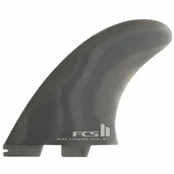FCS MR Twin + Stabilizer Neo Glass Smoke Surfboard Fin Set