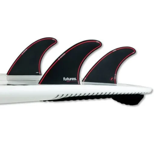 Futures Jordy Large Black/Red Surfboard Fins
