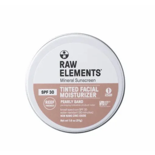 Raw Elements Tinted Tin SPF 30 Pearly Sand