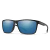 Smith Optics Riptide Matte Black Polar Blue Mirror Sunglasses
