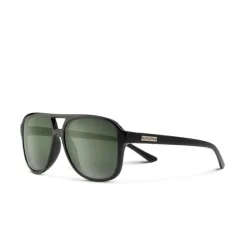 Suncloud Sandy Black Polar Green Sunglasses