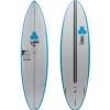 Torq 6'8 Channel Islands M23 Surfboard Blue + Pinline
