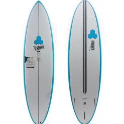 Torq 6'8 Channel Islands M23 Surfboard Blue + Pinline