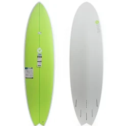 Torq 6'10 Fish Lime Deck Surfboard