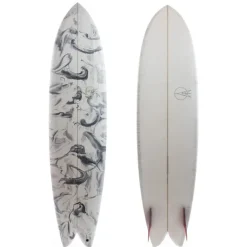 Used 7'6 VV Shapes Longfish Glass on Twin